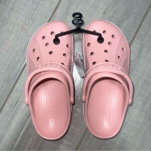 NEW BAYABAND CLOG Crocs in Ballerina Pink / Candy Pink size 8